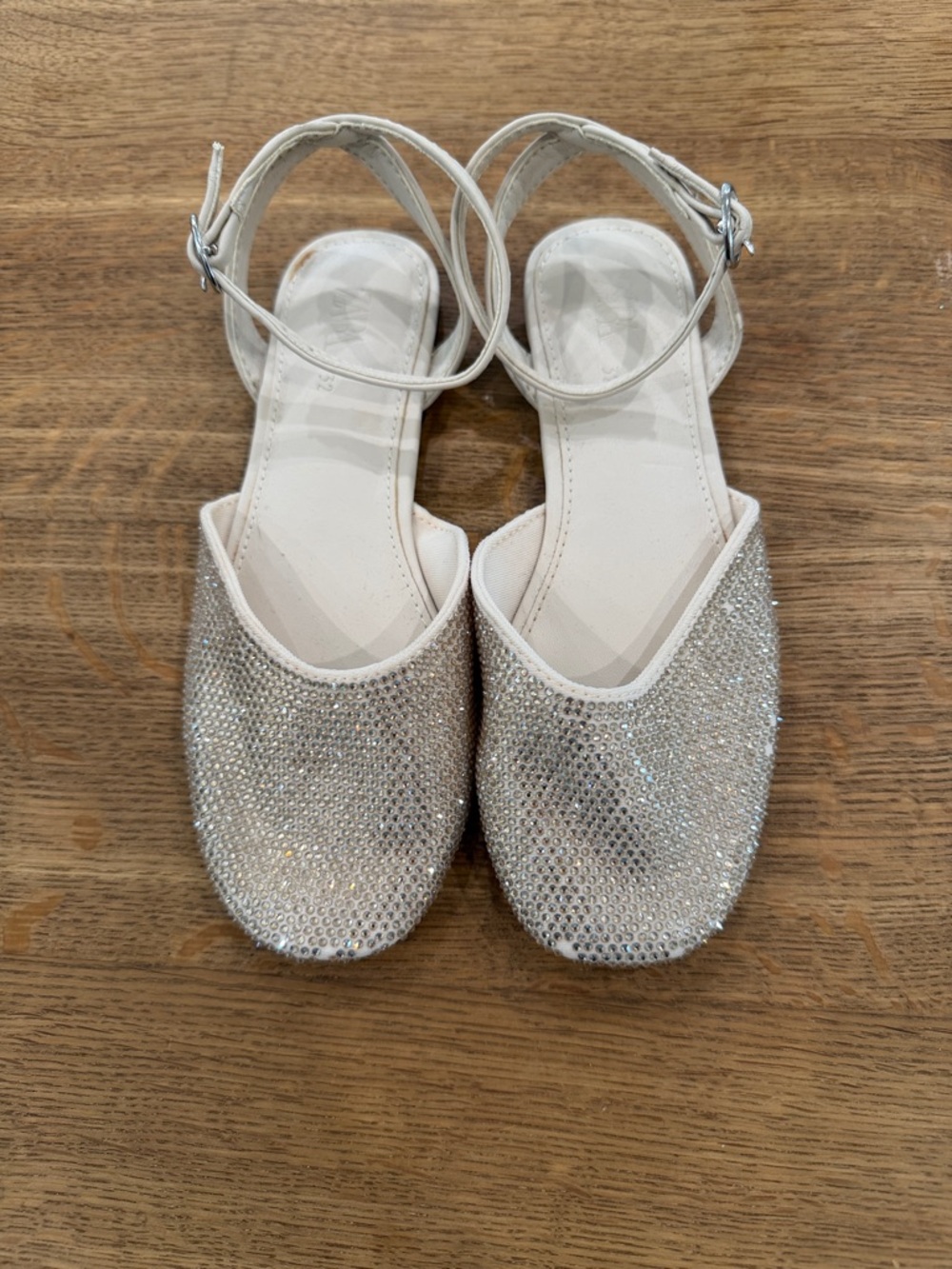 Zara girls sparkly dress shoes size 32
